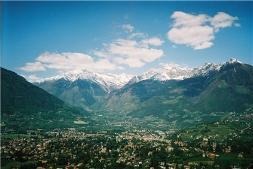 Meran von oben